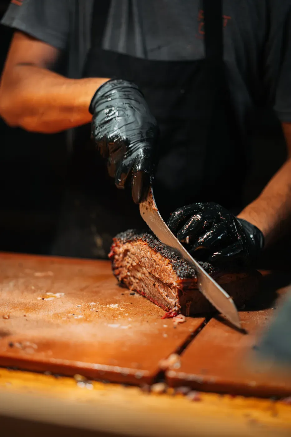 Post Oak pitmaster at work